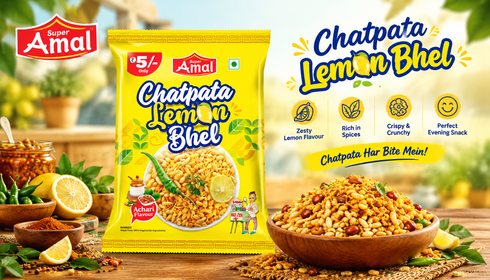 CHATPATA LEMON BHEL